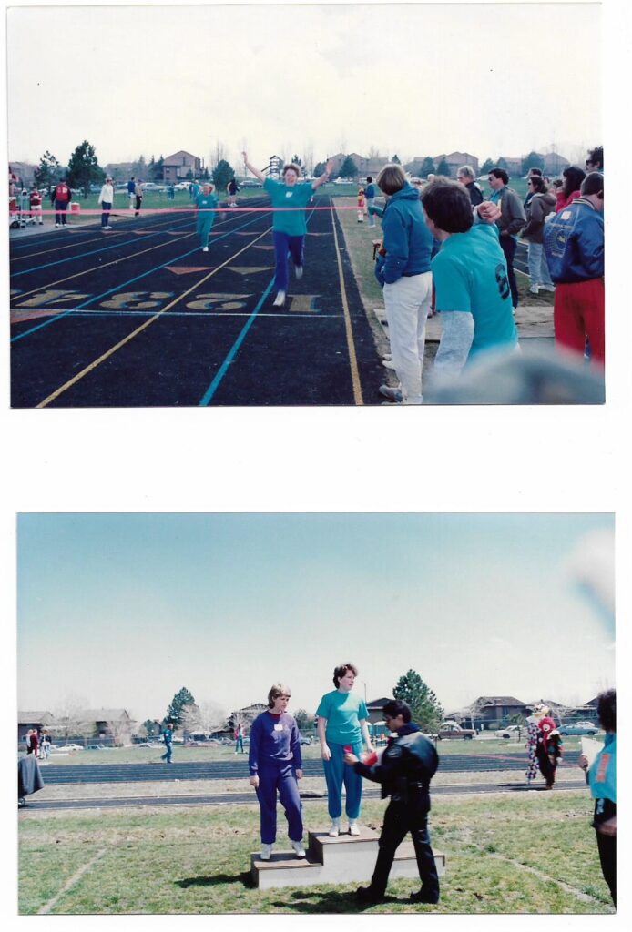 Teri Leiker enjoying track