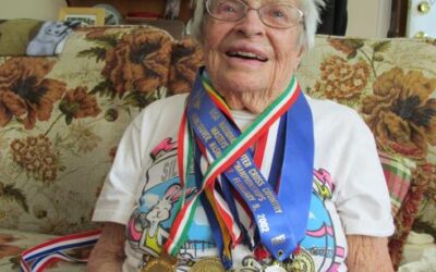 Louise Adams, gold-medal ‘Mom’ to the Boulder running community