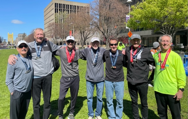 Men's 60+ took 2nd overall at the 10 Mile Champs