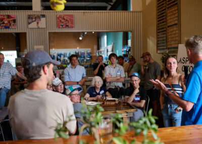 Carrie Verdon speaks at the Aspire OTQ Launch Party