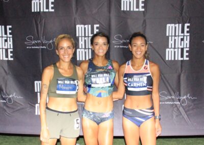 Top Women finishers, Kaela Edwards (C), Maggie Montoya (L), Carmen Graves (R)
