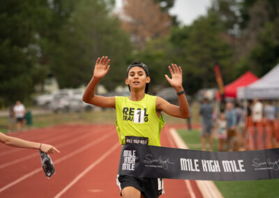 REAL Training’s Noah Barrios (5:12) won a very fast Middle School heat