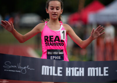 Ephie Hagen (6:05) won very fast Middle School heat