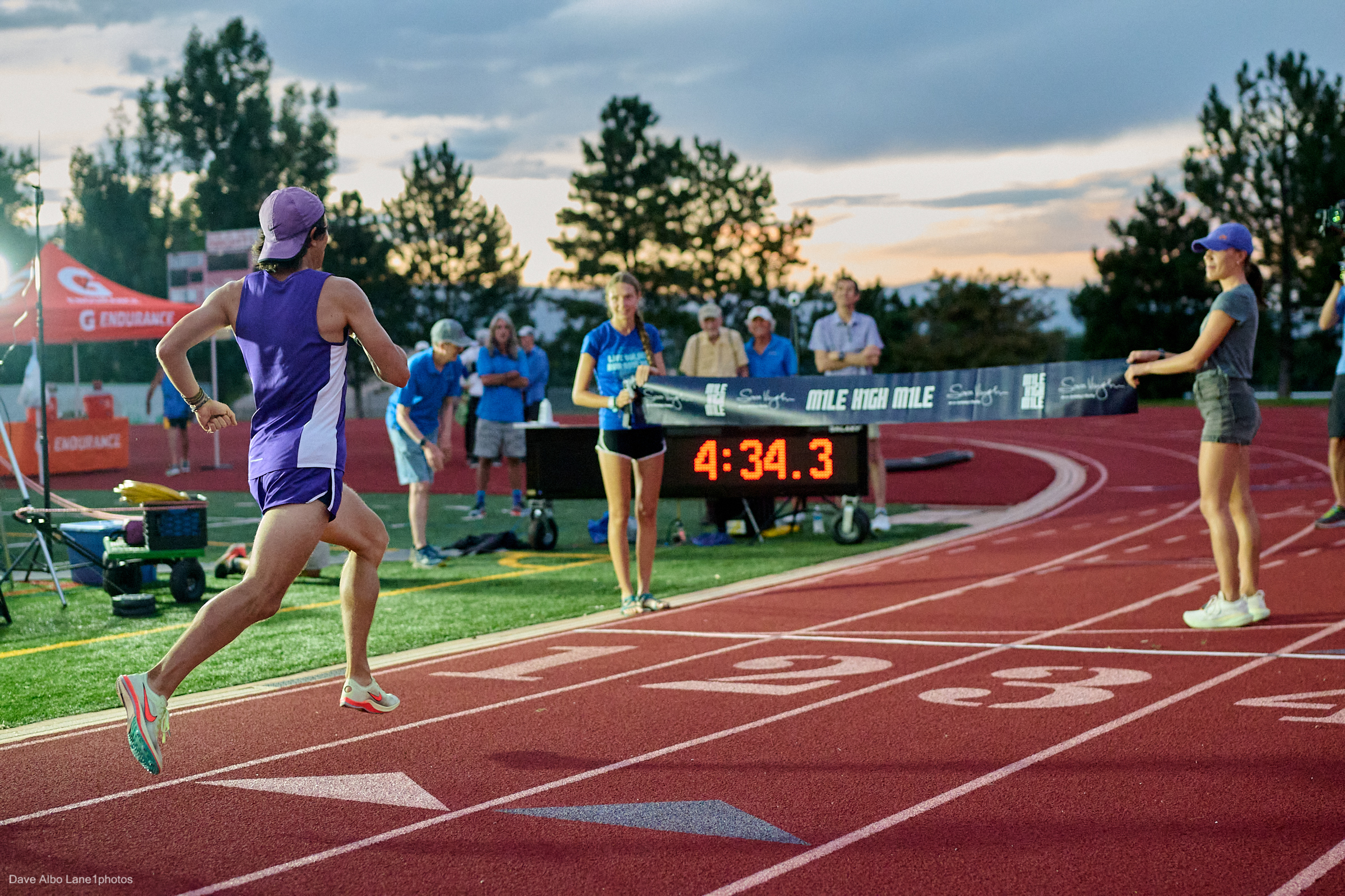 Mile High Mile under the Colorado Sunset