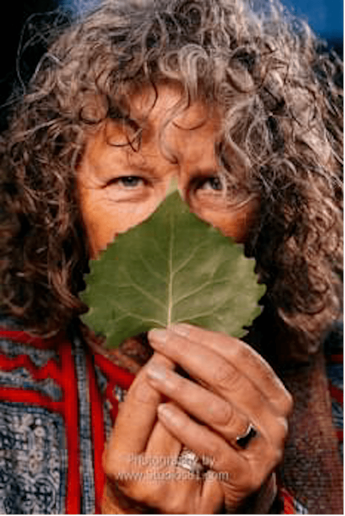 Virginia poet w leaf