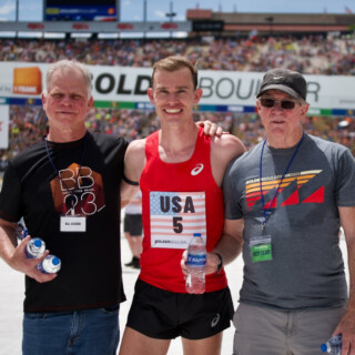 Don and John taking care of the elite athletes. This is what its all about