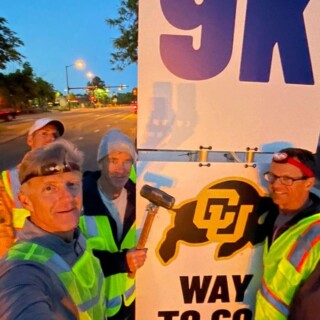 Set up crew with 9k we can see the light in the sky.